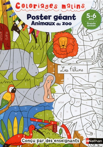 Emilie Lapeyre - Poster géant Animaux du zoo GS.