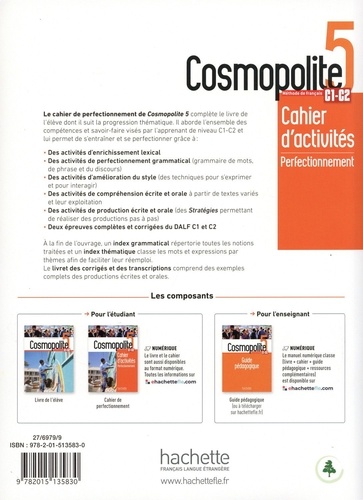 Cosmopolite 5 C1-C2 - Cahier d'activités... de Emilie Mathieu-Benoit ...