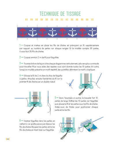 Tissages de perles en 500 modèles