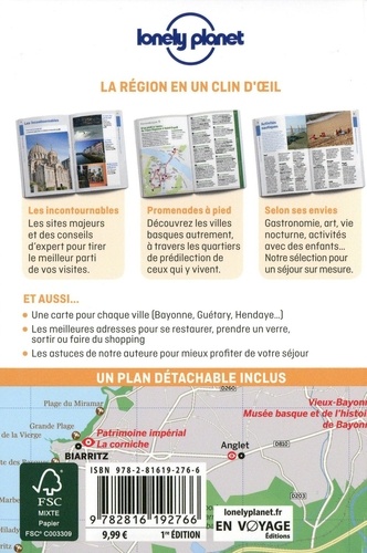 Biarritz et la côte basque en quelques jours  avec 1 Plan détachable