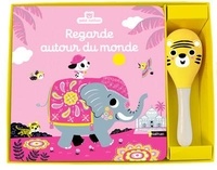 Téléchargement gratuit du document de livre Regarde autour du monde  - Avec un maracas petit tigre pour stimuler l'éveil sonore MOBI DJVU par Emiri Hayashi