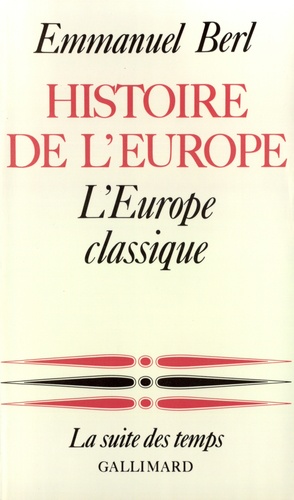 Histoire de l'Europe. Tome 2, L'Europe classique