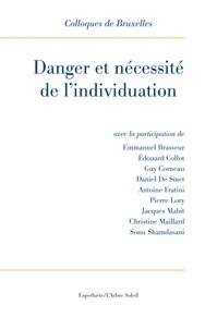 Emmanuel Brasseur et Edouard Collot - Danger et nécessité de l'individuation - 9e Colloque de Bruxelles.