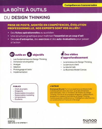 La boîte à outils du Design Thinking - 67... de Emmanuel Brunet - Grand  Format - Livre - Decitre