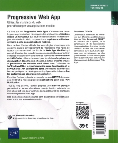 Progressive Web App. Utilisez les standars du web pour développer vos applications mobiles