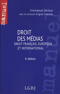 Emmanuel Derieux - Droit des médias - Droit français, européen et international.