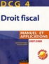 Emmanuel Disle et Jacques Saraf - Droit fiscal DCG4 - Manuel et applications.