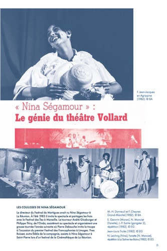 Théâtre Vollard - Créations 1980-2020