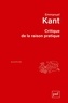 Emmanuel Kant - Critique de la raison pratique.