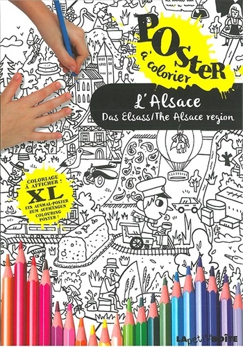 L'Alsace. Poster à colorier