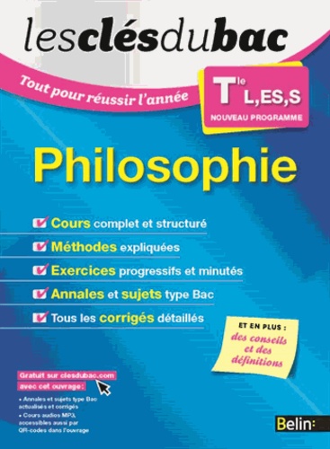 Emmanuel Pasquier et Fabrice Guillaumie - Philosophie Tle L, ES, S.