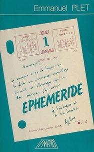 Emmanuel Plet - Éphéméride.