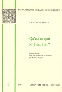 Emmanuel Sieyès - Qu'est-ce que le Tiers état ?.
