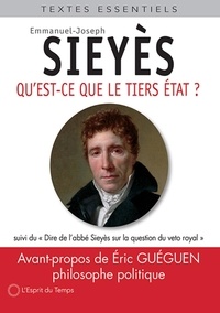 Emmanuel Sieyès - Qu'est-ce que le Tiers Etat ?.