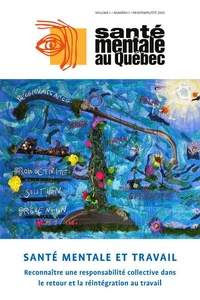 Santé mentale au Québec. Vol. 50 No. 1, Printemps-Été 2025