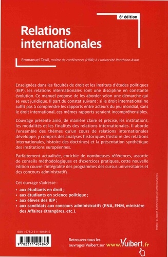 Relations internationales 6e édition