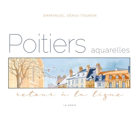 Emmanuel Touron - Poitiers aquarelles (geste) - retour a la ligne.