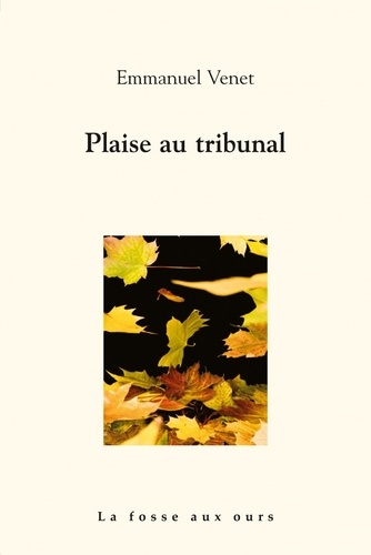 Emmanuel Venet - Plaise au tribunal.