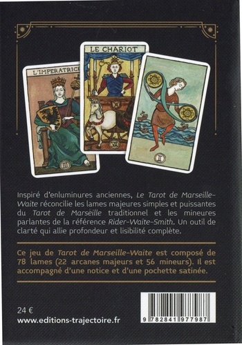 Le Tarot de Marseille-Waite. 78 lames & la notice. Avec 1 pochette satinée