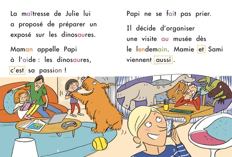 J'apprends à lire avec Sami et Julie  A la découverte des dinosaures - Adapté aux dys