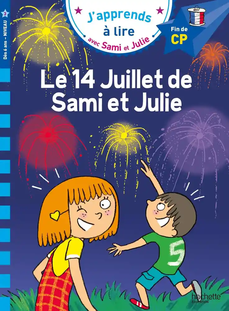Couverture de J'apprends à lire avec Sami et Julie Le 14 juillet de Sami et Julie