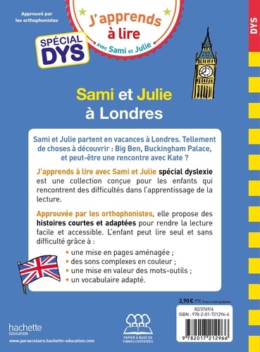J'apprends à lire avec Sami et Julie  Sami et Julie à Londres - Adapté aux dys