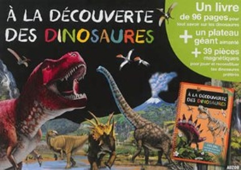 Emmanuelle Ousset et Andrey Atuchin - A la découverte des dinosaures - Avec un plateau géant aimanté et 39 pièces magnétiques.