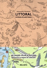 Emmanuelle Tchoukriel - Littoral océan Atlantique - Cahier à colorier.