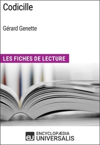  Encyclopaedia Universalis - Codicille de Gérard Genette - Les Fiches de Lecture d'Universalis.