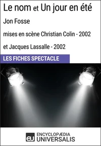 Le nom et Un jour en été (Jon Fosse - mises en scène Christian Colin et Jacques Lassalle - 2002)