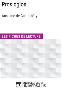 Proslogion d'Anselme de Cantorbéry