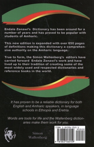 Amharic-English / English-Amharic Dictionary 2nd edition