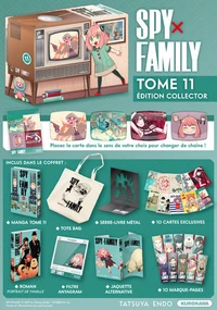 Boite avec 1 tote bag, 1 serre-livre métal, 1 roman, 1 filtre anyagram, 1 jaquette alternative, 10 cartes, 10 marques-pages