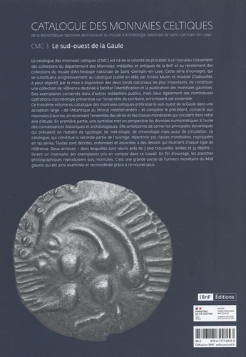 Catalogue des monnaies celtiques. Volume 3, Le sud-ouest de la Gaule