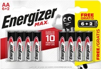 RDC Blister 6+2 piles AA Energizer Max