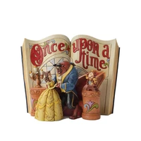 Figurine storybook il était une fois la belle et la bête - disney traditions