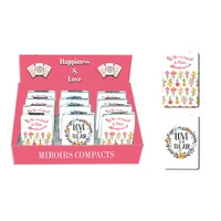 Miroir messages love et bonheur dans presentoir inner box