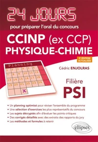 CCINP (ex CCP) Physique-Chimie Filière PSI