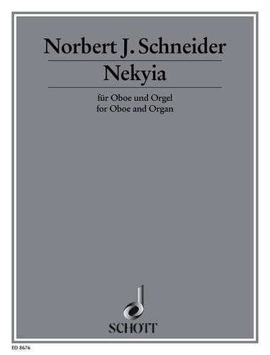 Enjott Schneider - Nekyia - oboe (cor anglais ad libitum) and organ..