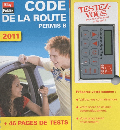  ENPC - Code de la route Permis B - Avec un calculateur Auto Tests.