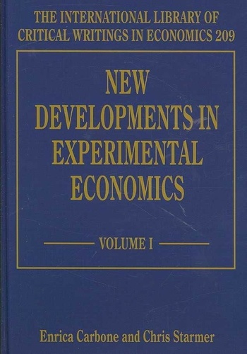Enrico Carbone - New Developments in Experimental Economics.