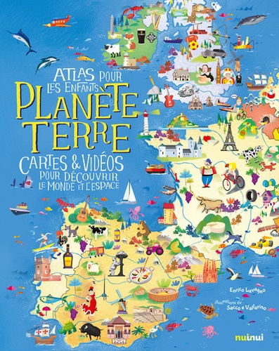 Planète Terre. Atlas pour les enfants - Cartes & vidéos pour découvrir le monde et l'espace