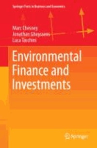 Environmental Finance and Investments.