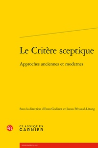 Enzo Godinot et Lucas Pétuaud-Létang - Le critère sceptique - Approches anciennes et modernes.