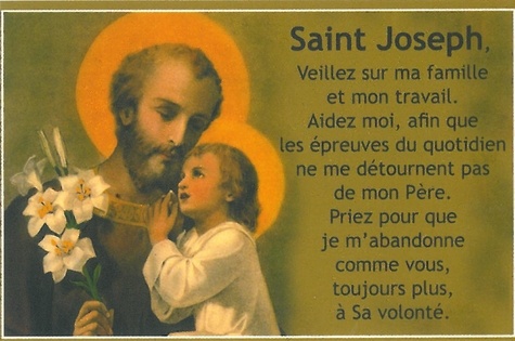  Ephèse diffusion - Cartes saint Joseph - 20 exemplaires.