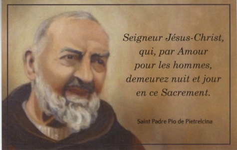 La prière de Padre Pio - Lot de 20 images de Ephèse diffusion - Livre -  Decitre
