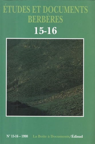  Etudes et documents berbères - Etudes et documents berbères N° 15-16/1998 : .