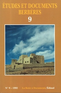  Etudes et documents berbères - Etudes et documents berbères N° 9/1992 : .