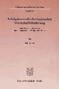 Erfolgskontrolle der regionalen Wirtschaftsförderung