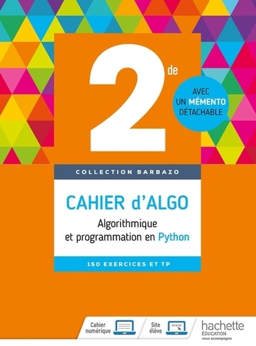 Eric Barbazo - Cahier d'algo 2nde - Algorithmique et programmation en Python.